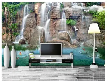 

3D wallpaper custom mural beauty non-woven wallpaper Water on enhancing 3 d TV setting wall