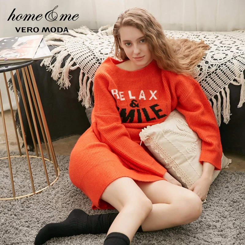 

Vero Moda New Drop-shoulder Long-sleeved Knit Dress | 318346541