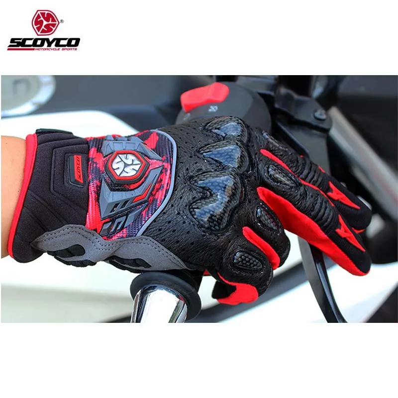 

2016 new SCOYCO MX49 motorcycle gloves leather MOTO biker motorbike motocross Carbon protection glove motorcyclist mittens M XXL
