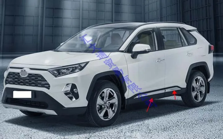 Для TOYOTA Rav4(XA50) украшения аксессуаров ABS Chrome Боковая дверь линии Garnish средства ухода за кожей отделка, отличительная особенность формовочный чехол рамка