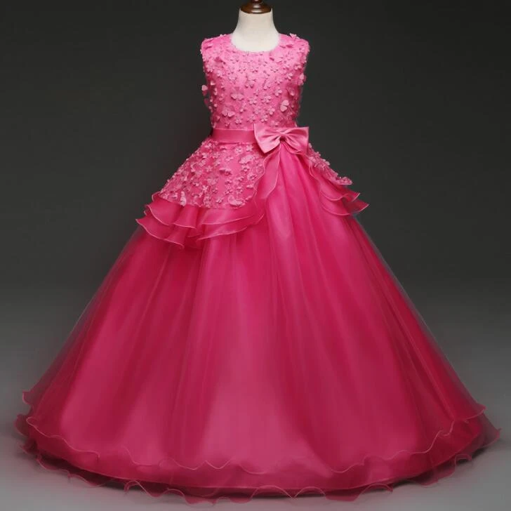 old rose long gown