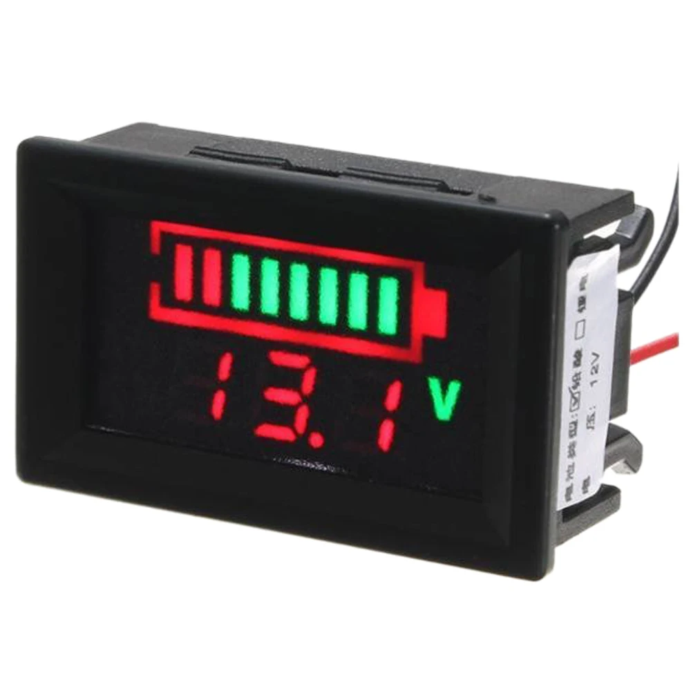 Digitale 12V Saeure Bleibatterien Indikator LED Akku kapazitaet Tester Volt Blei-Saeure-Batterien LED-Anzeige Akku-Kapazitaet Te |