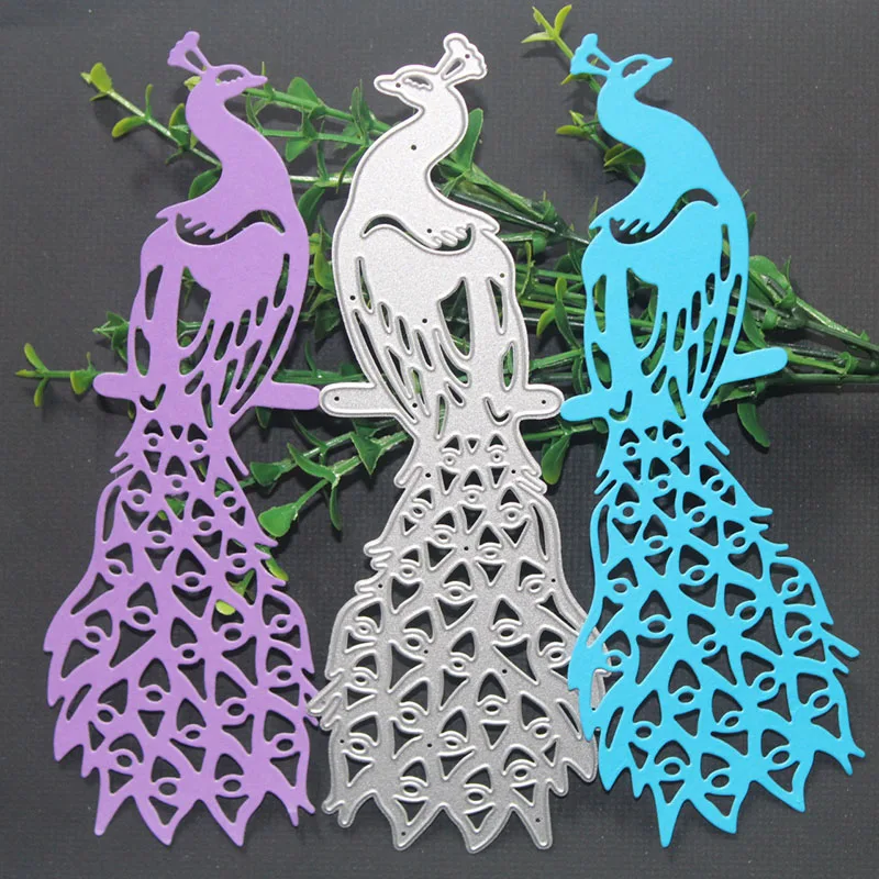 

New Peacock Metal Cutting Dies Scrapbooking Cute Birds Steel Craft Dies Stencil Embossing Paper Cards Making Diy Photo Albums