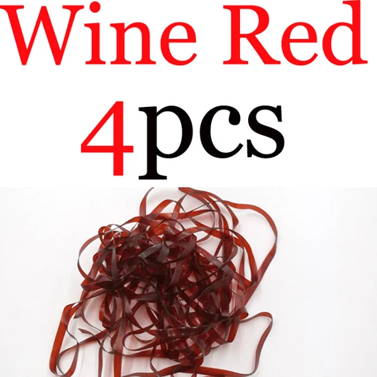 Wine Red 3 вида цветов 4 шт./упак. Скад обратно супер эластичные резиновые тонкая пленка для Нимфа креветки Pawn Fly рыболовные приманки бэк-Нимфа завязывания Материал - Цвет: Wine Red