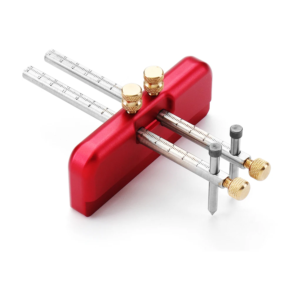 Drillpro Aluminium Alloy Carpenter Woodworking Scriber Tool Wood Ink Marker Tool DIY Woodworking Too