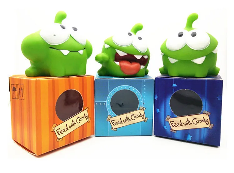Kawaii аниме вырезать веревку мультфильм кукла телефон игра лягушки OM NOM конфеты