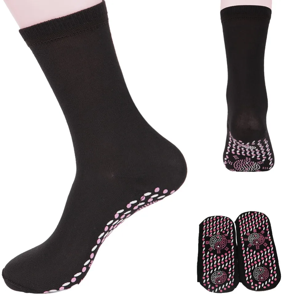 Для женщин мужчин турмалиновый самонагревающийся носки для девочек 3 цвета помочь теплые холодные ноги комфорт Лидер продаж