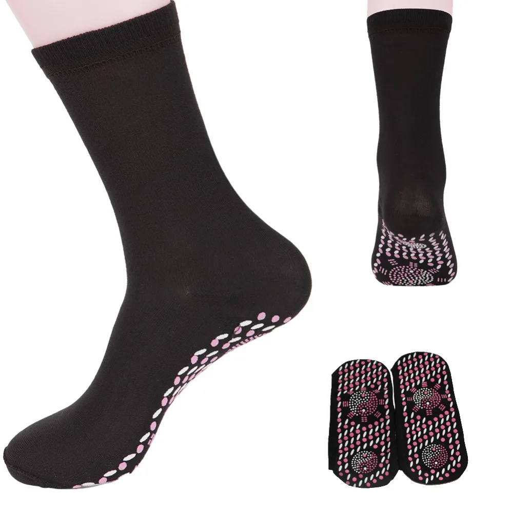 

Women Men Tourmaline Self Heating Socks 3 Colours Help Warm Cold Feet Comfort Hot!