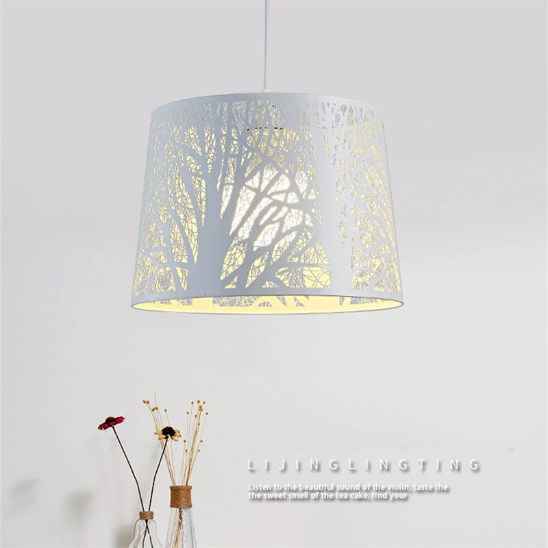 

Modern LED Wrought Iron Pedant Lamp Home Restaurant Office Kitchen Dining Chandelier Nordic Simple Shop Room Lampshade Light