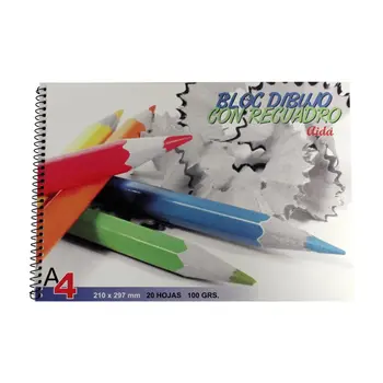 

Pack 4 pads of drawing with inset A4