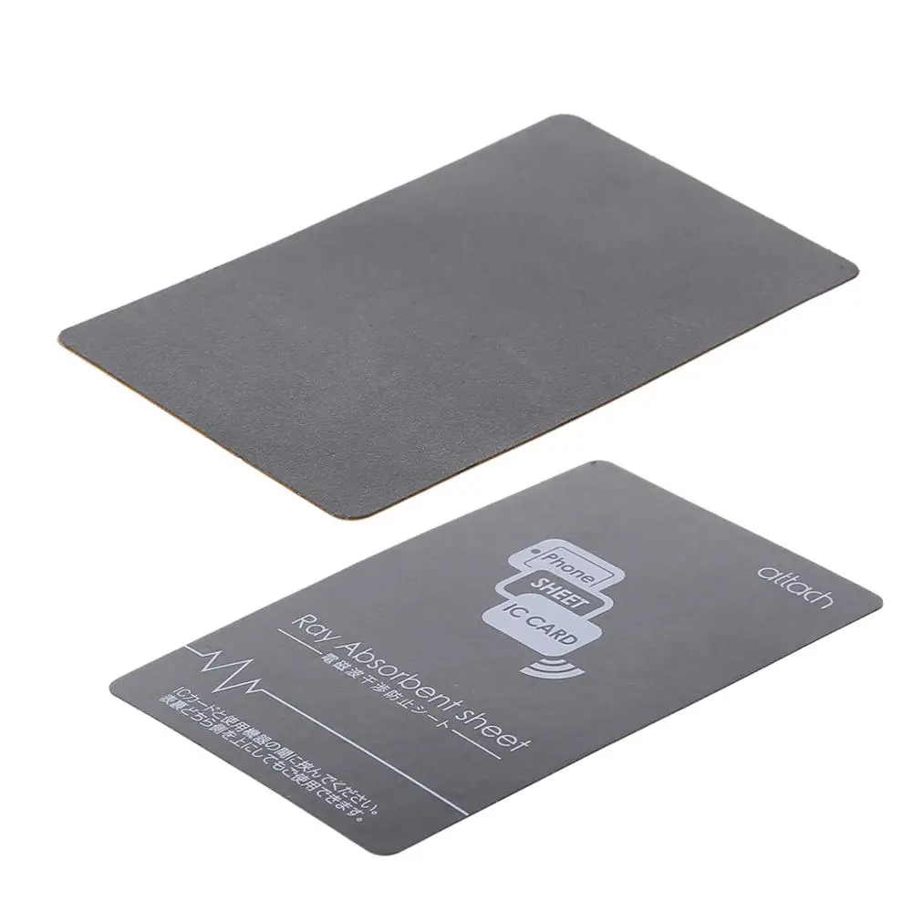 Autocollant magnétique Anti-métal gris NFC, pour iPhone, téléphone portable, carte de contrôle d'accès Bus, carte IC, fournitures de Protection