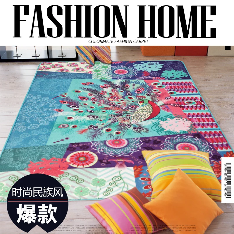 cheap Carpet shuhite , mattress , rug , floor mat , tatami , coffee table, 0553, sofa feet ,peacock,peafowl ,bird carpets