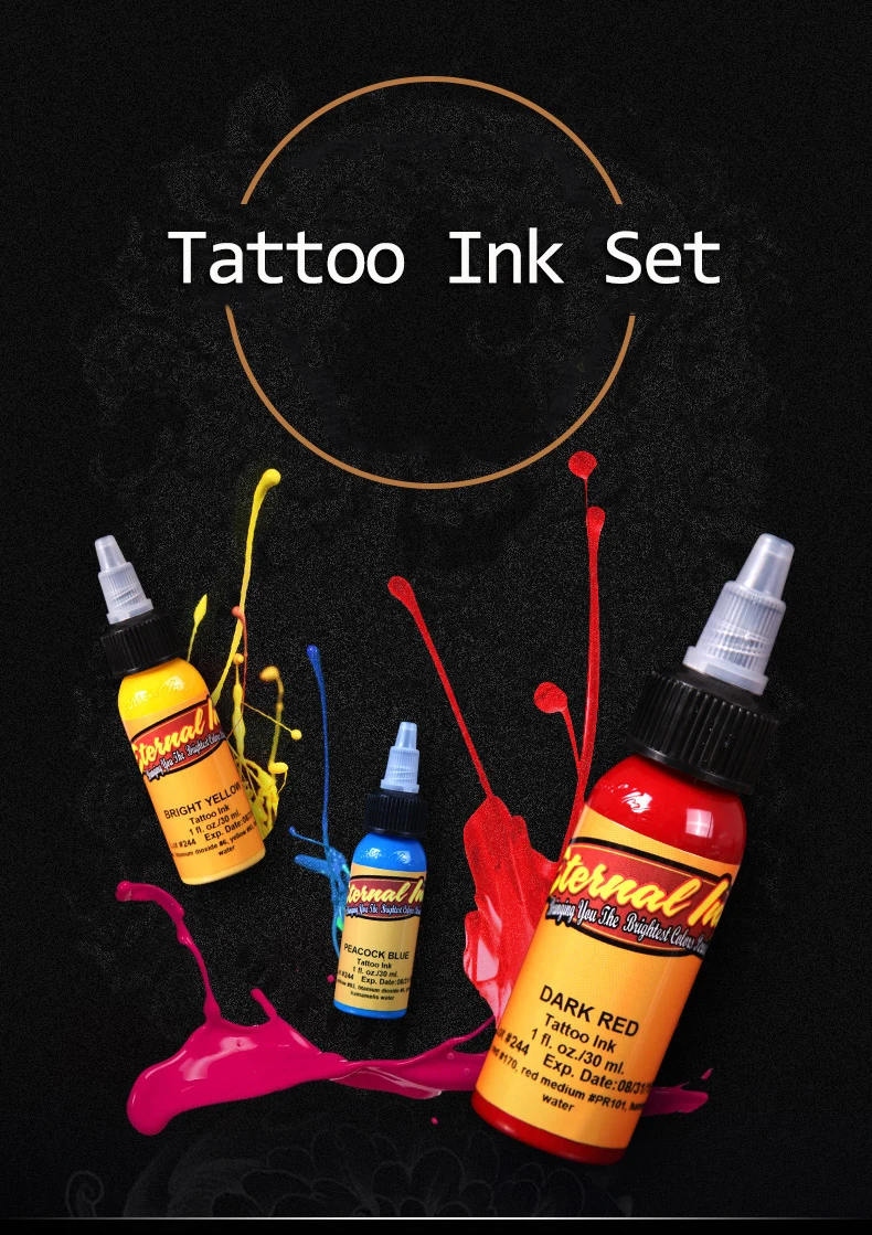 14 шт./лот Microblading тату набор чернил постоянный пигмент татуаж 30 мл чернил для татуировки живопись татуировки и боди книги по искусству чернил