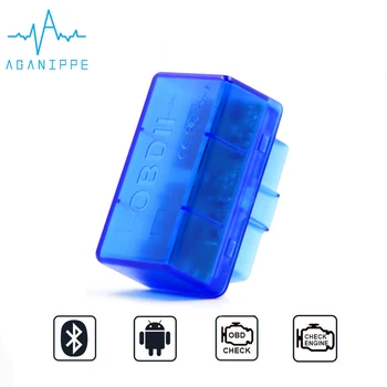 

Aganippe V1.5 Elm 327 OBD2 Bluetooth Diagnostics Car Tools Eml327 V1.5 OBD Scanner elm 327 Auto Diagnostic Scanner For Android