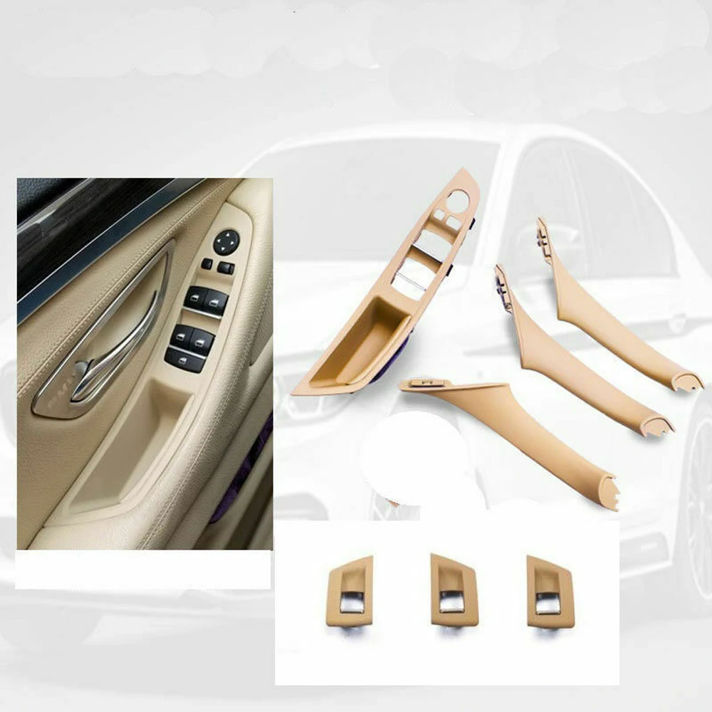 

Left Hand Drive LHD For BMW 5 series F10 F11 520 525 Gray Beige Black Car Interior Door Handle Inner Door Panel Pull Trim Cover