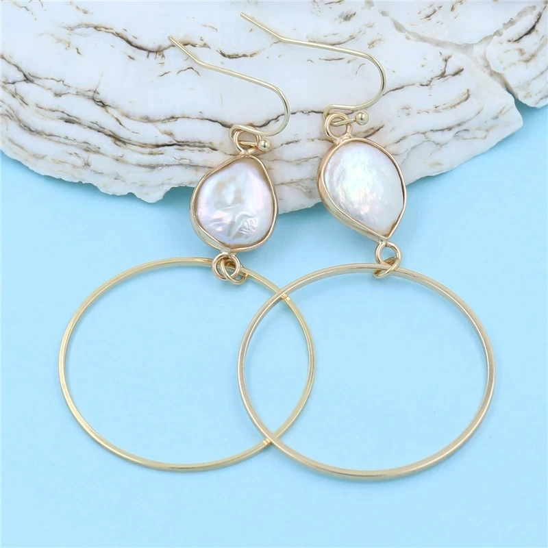 

New Trendy Circle Drop Earring Jewelry Hot Errings for women pear earring pendientes mujer moda 2019 ladies brincos earring