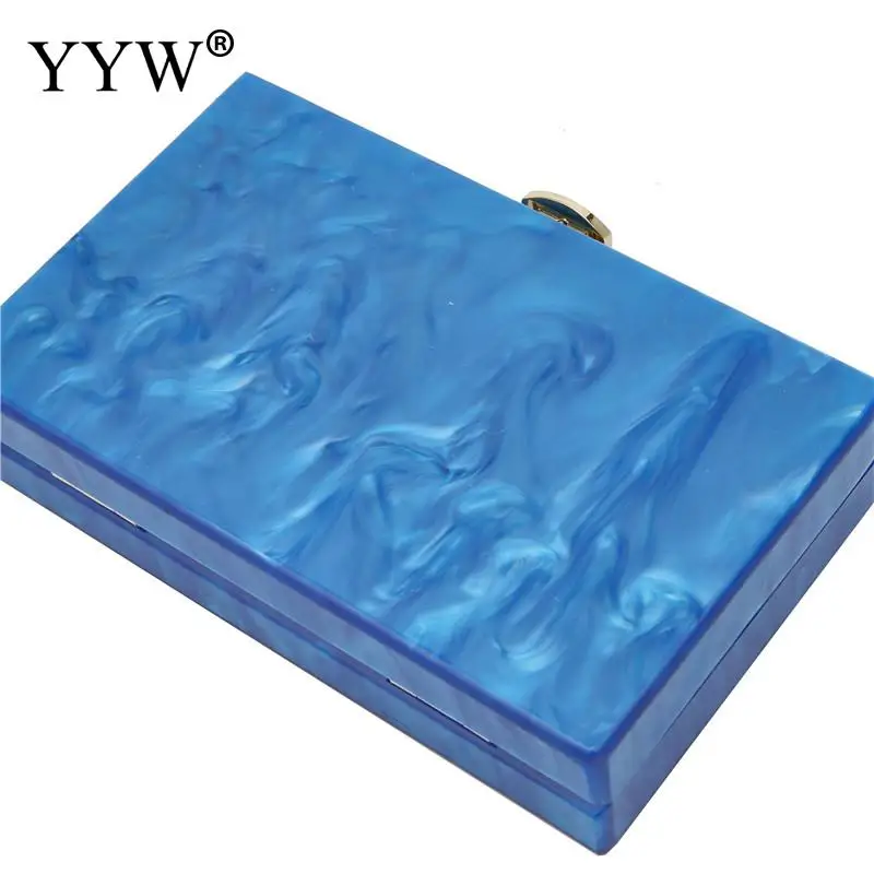 

Blue Wedding Bag Acrylic Clutch Crossbody Shoulder Bag 2019 New Fashion Wedding Party Purse Bolsa Feminina Evening Party Bags
