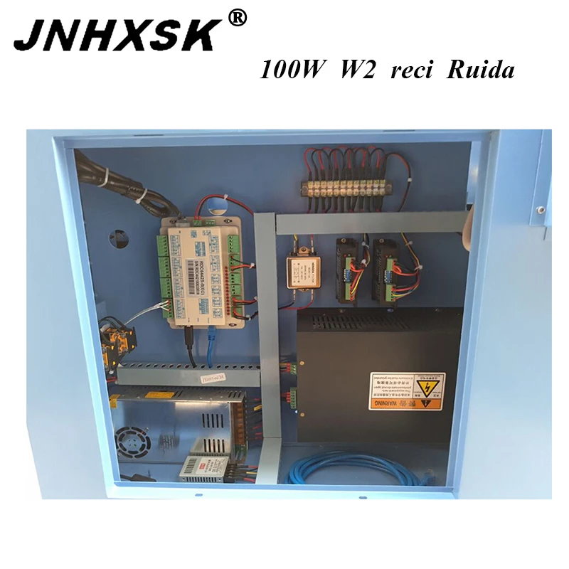 Лазерный гравировальный станок JNHXSK Ruida 100W reci CO2 фрезерный с ЧПУ для дерева фанеры