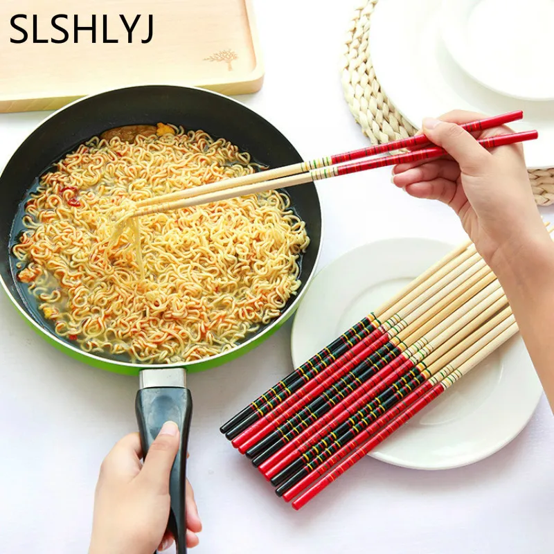 SLSHLYJ 1 пара супер длинные палочки для еды приготовление лапши глубокая жареная