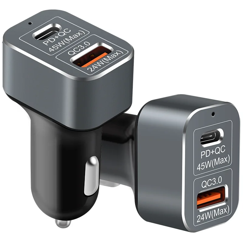 

USB C Charger 69W PD + Quick Charge 3.0 Fast Car Charger For iPhone X 8 Plus Macbook SAMSUNG S8 Note 8 For Xiaomi Mi6 5S 5