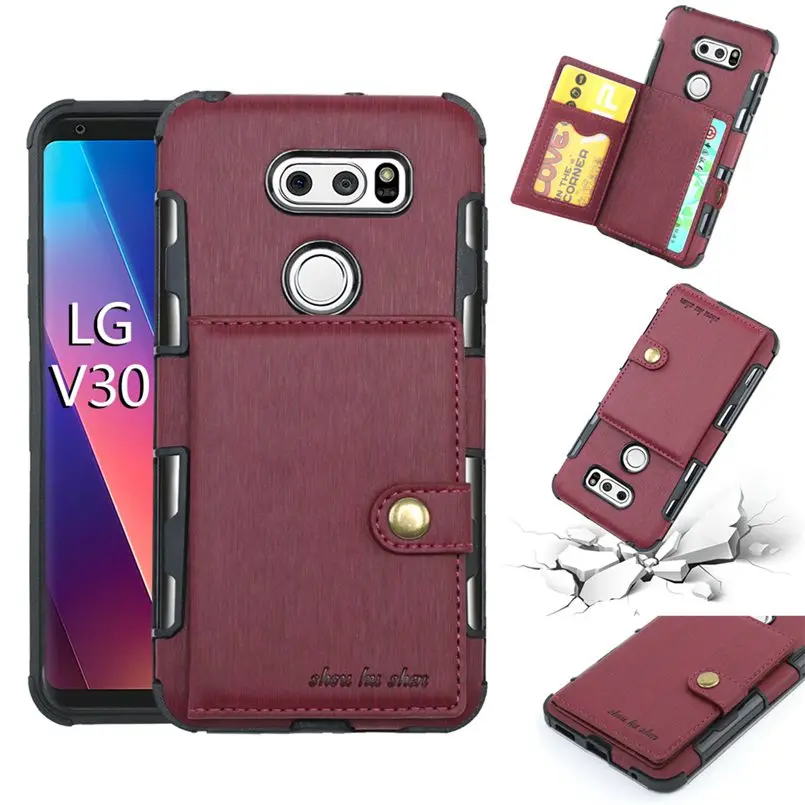 Из искусственной кожи чехол-бумажник чехол для LG stylo 5 V30 K40 K12 K10 K10 pro LG stylus 3 4 держатель для карт с пряжкой Чехол-бумажник с откидной крышкой