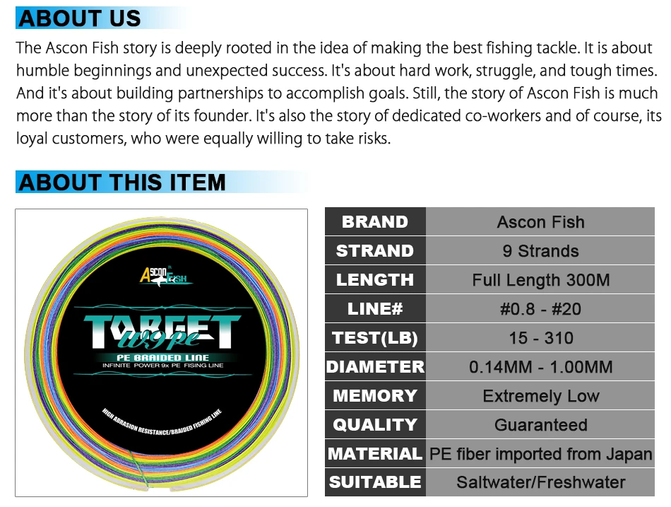 9 strands braided fishing line 300m multifilament fishing line (3)