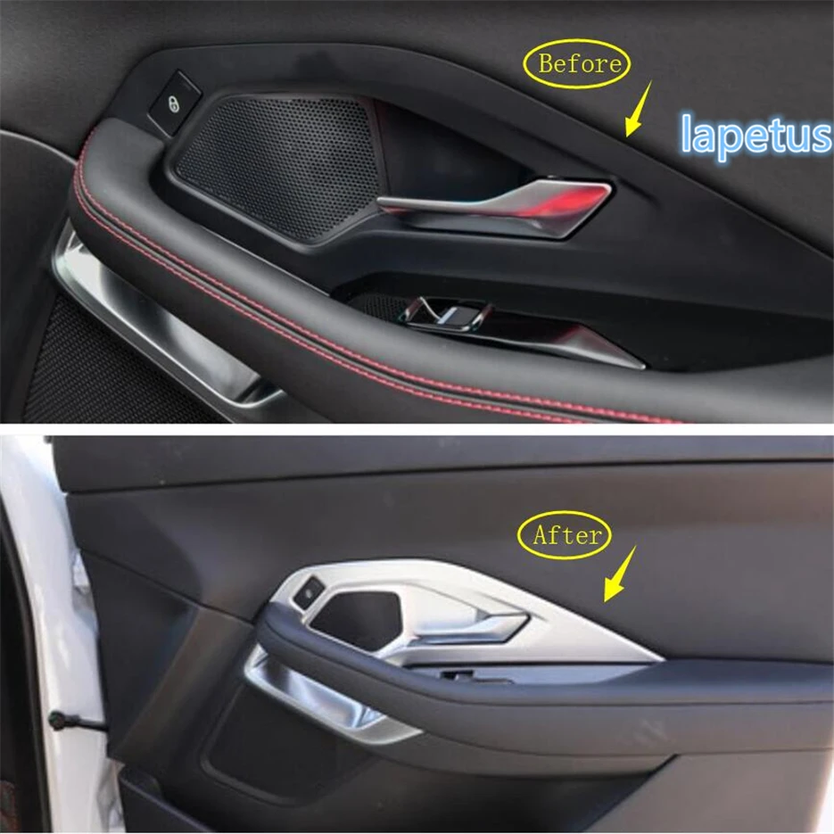 

Lapetus Inner Handle Bowl Decoration Frame Cover Trim ABS Fit For Jaguar E-pace E pace 2018 2019 / Matte / Carbon Fiber Style