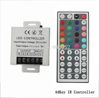 

Aluminum shell 30A 12V 360W 44 key ir remote led controller for 35m rgb strip