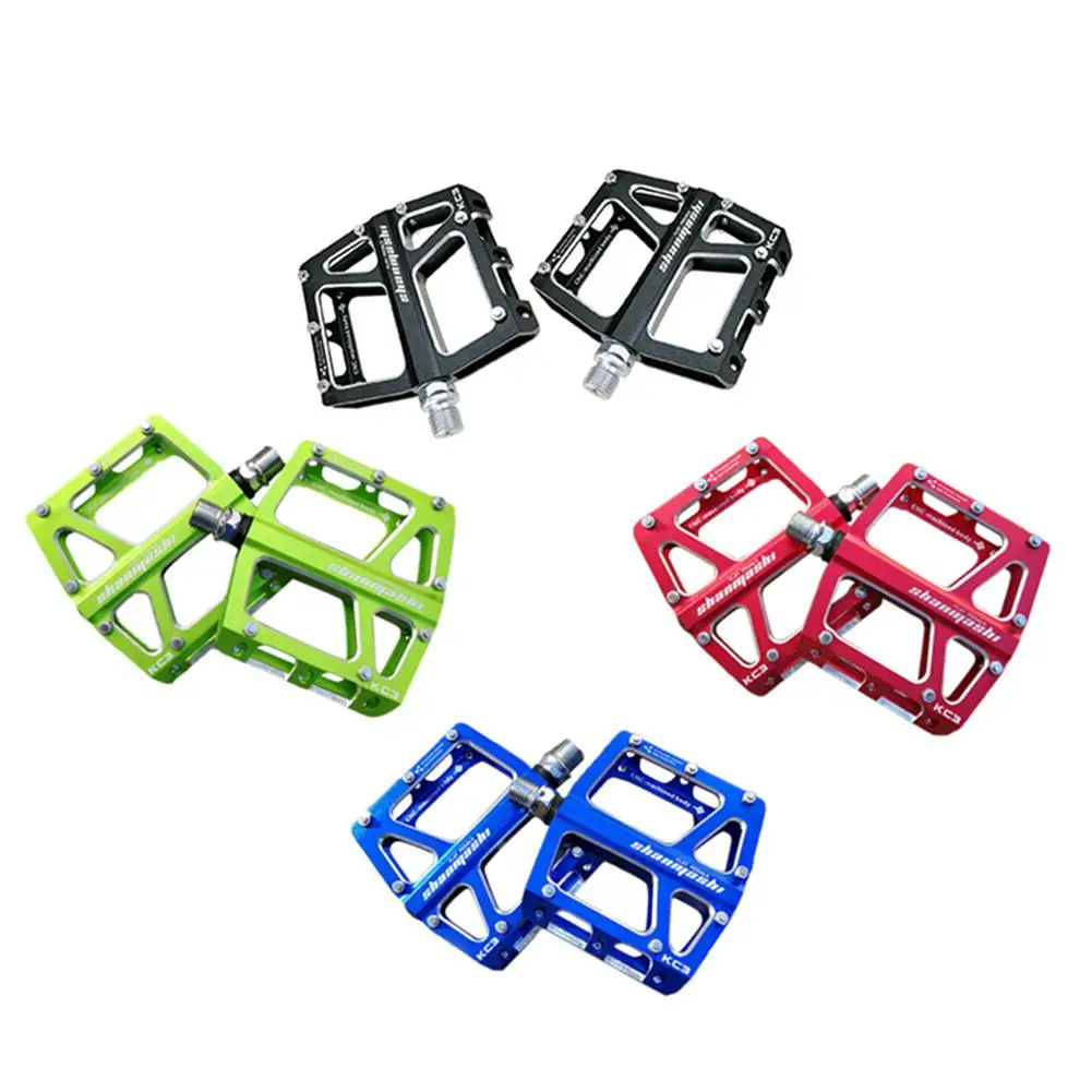 Mountain Bike Pedals Bicycle Pedals Flat Large Comfortable Pedal CNC