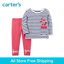 Carter’s 2-Piece baby children kids clothing Girl French Terry Top & Polka Dot Legging Set 239G660