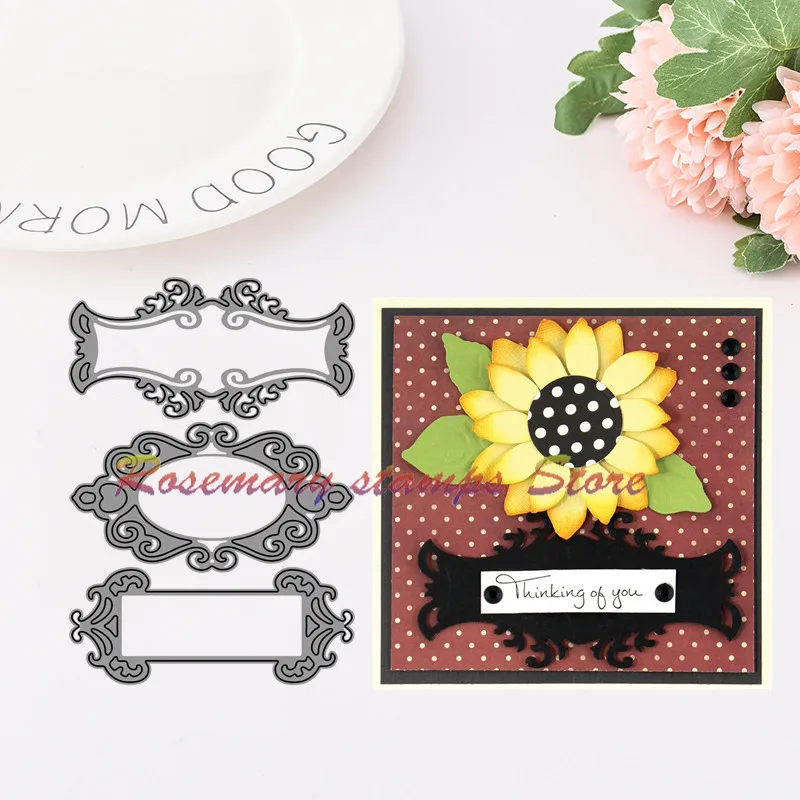 

Rosemary stamps Shapeabilities Fancy Tags Matal Cutting Dies and Stamps for Scrapbooking Photos Decorative EmbossingPaper Cards