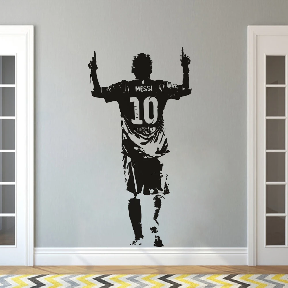 Vinyl-Wall-Sticker-Football-Player-Wall-Decal-Messi-Soccer-Football-Star-Wallpaper-Removable-Vinyl-Messi-Wall