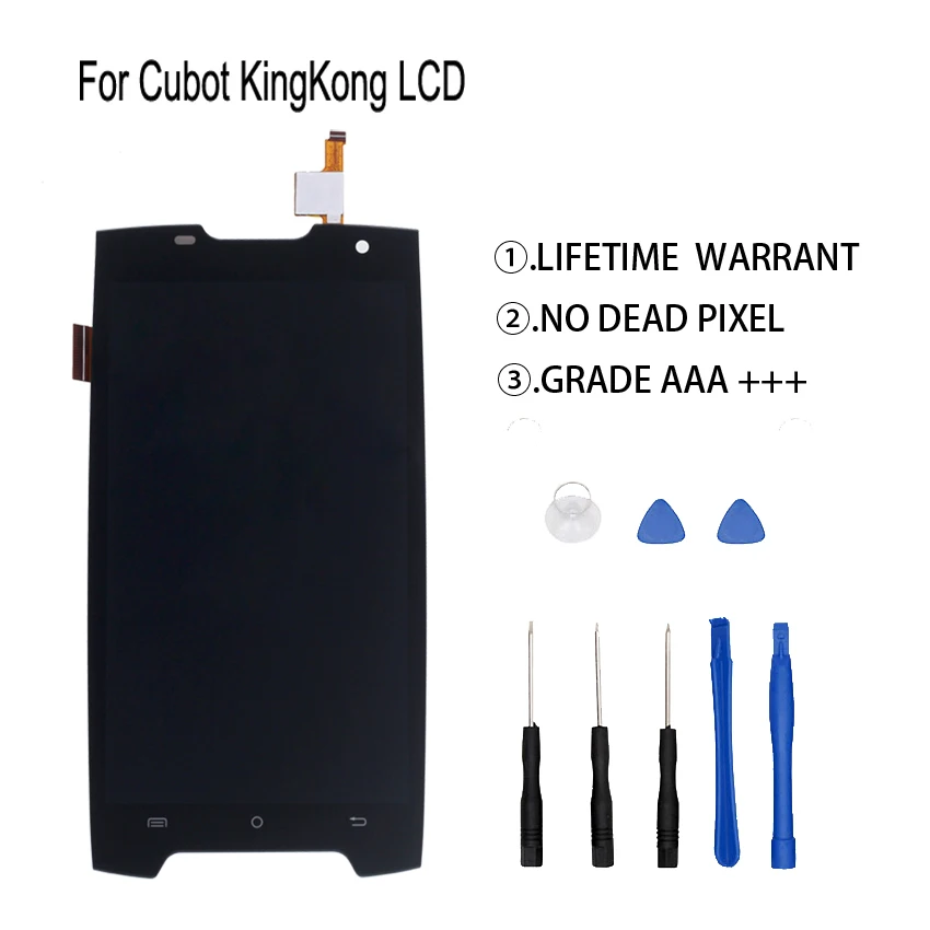 

Tested Original For Cubot King Kong LCD Display Touch Screen Digitizer Assembly For Cubot King Kong Display Screen LCD phone