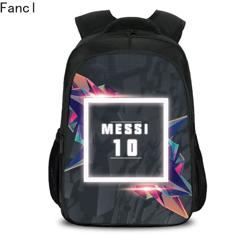 

Messi 10# Logo Teenagers School Backpacks for boys Night-luminous Barcelona travel bags School Bag Shoulder Bags Gift For Kids 9