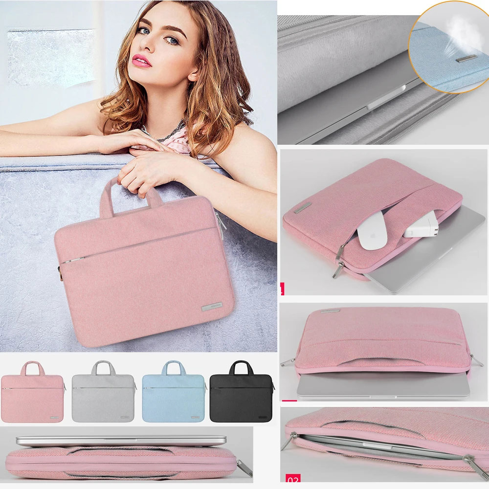Nylon Laptop Bag Case For Xiaomi Macbook Air Pro 11 12 13 Notebook Handbag for Dell HP Asus Acer Lenovo 13.3 15.6 Surface Pro 4