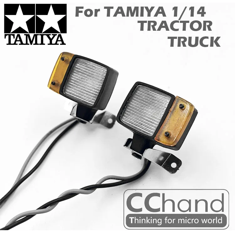 CChand Tamiya 1/14 прицеп грязевая головка головной прожектор радиоуправляемая