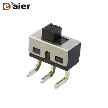 

1000PCS SS-12D06 1P2T Miniature Slide Switch ON/ON Toggle Switch 2 Position 3PIN 50mA 3MM Height Handle With Angled Terminal