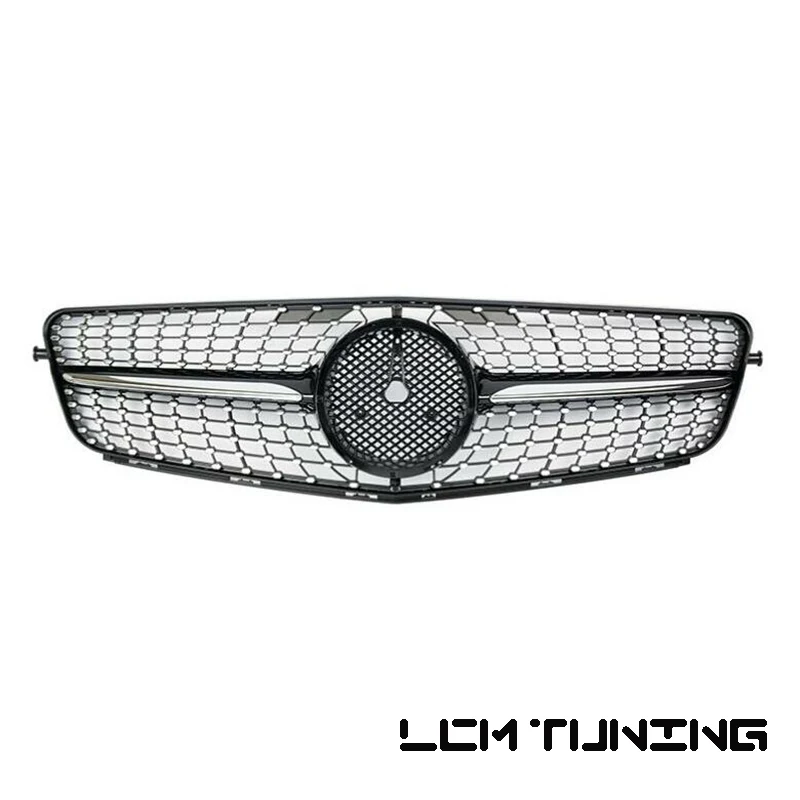 

For Mercedes For Benz C-class W204 C180 C200 C300 C250 C350 2006-2013 Diamond Style with Emblem Front Bumper Racing Grille