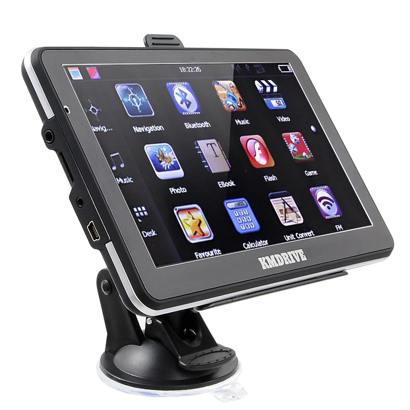 Автомобильный GPS навигатор KMDRIVE 7 дюймов 8 ГБ FM передатчик Bluetooth поддержка камеры