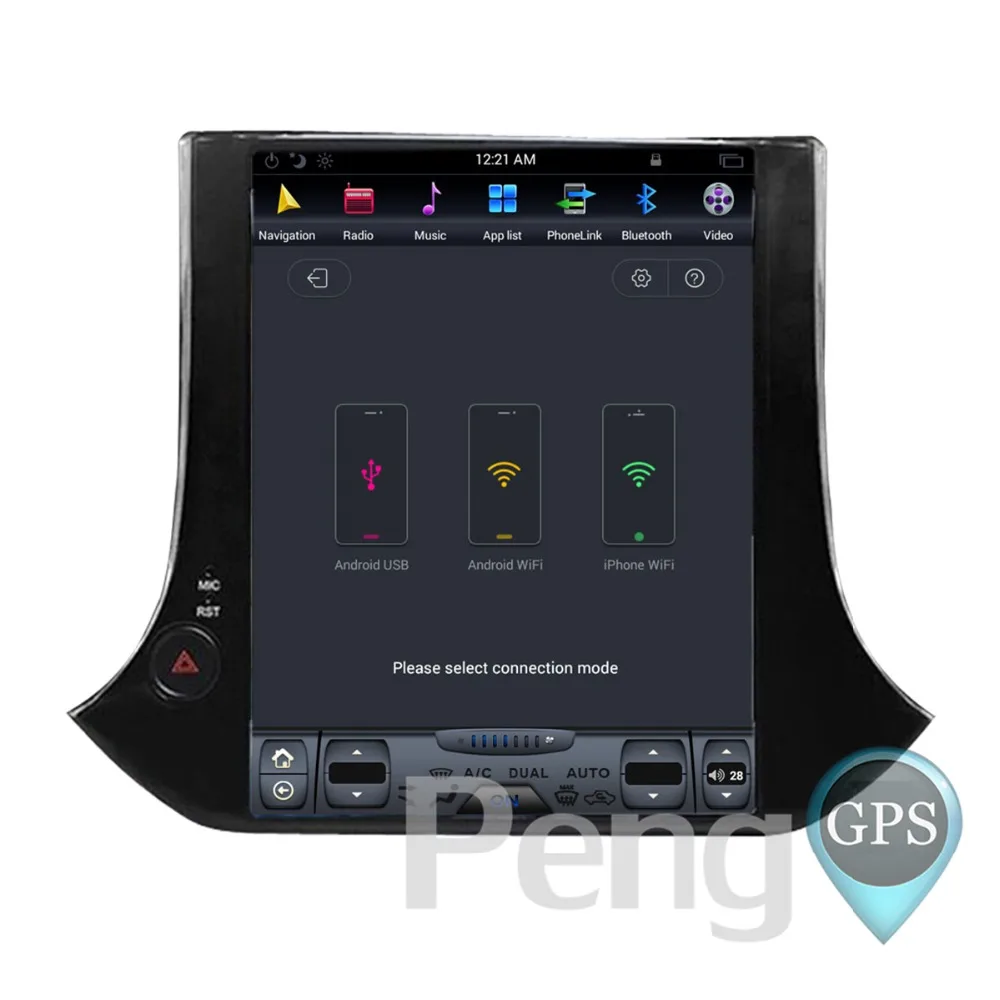 Best 10.4 Inch Tesla Style 64G Android Car GPS Navigation for V W Tiguan for Volkswagen 2010-2016 DVD Player WIFI IPS Screen Unit 5