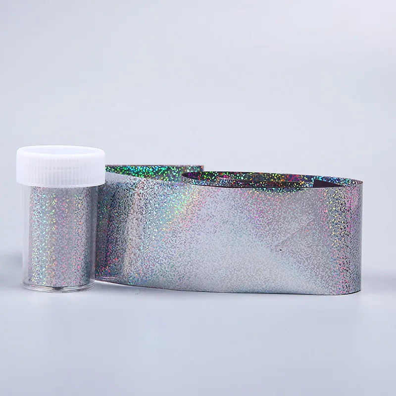 

Nails sticker art 1 roll of 4 * 100 CM Laser Holo Holographic Nail Foils Nail Art Transfer Stickers french manicure 1210