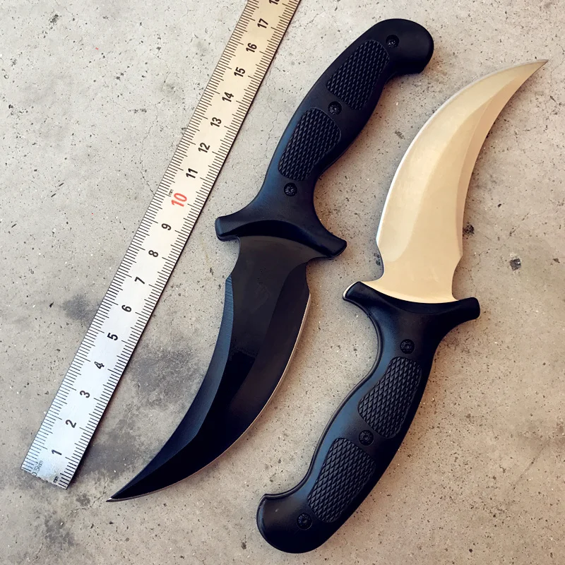 

High Hardness Machete Hunting Knife Tactical Fixed Blade Knives 58HRC Military Knife Survival camping Outdoor tool