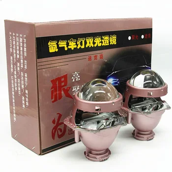 

car styling 3.0 inch LHD champagne bi xenon D1S D2S D3S D4S hid xenon lens for headlight