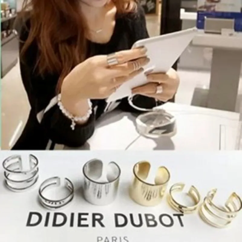 

free shipping 3Pcs/Set Top Of Finger Over The Midi Tip Finger Above The Knuckle Open Ring Fashion Wedding Jewelry christmas gift