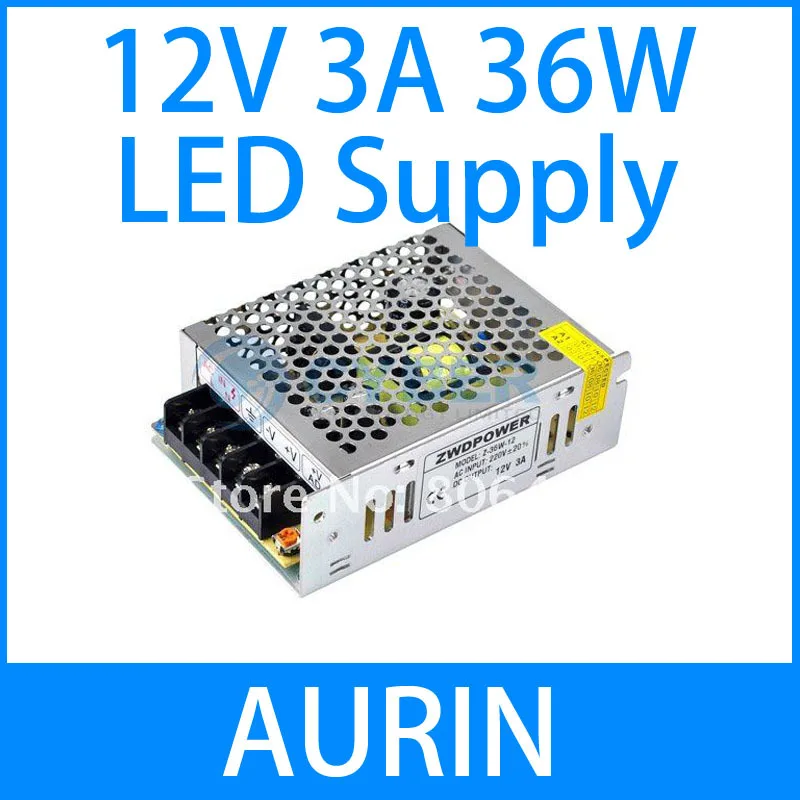 

Big Discount!! 36W Switch Power Supply Driver For LED Strip light 12V 3A, AC100V-240V Input