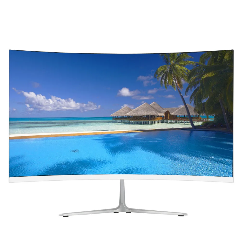 Goedkoop Wearson 23.8 Inch Ultra Dunne Flexural 7 Mm Gebogen Breedbeeld Lcd Gaming Monitor Hdmi Vga Input 2 Ms Response WS238H