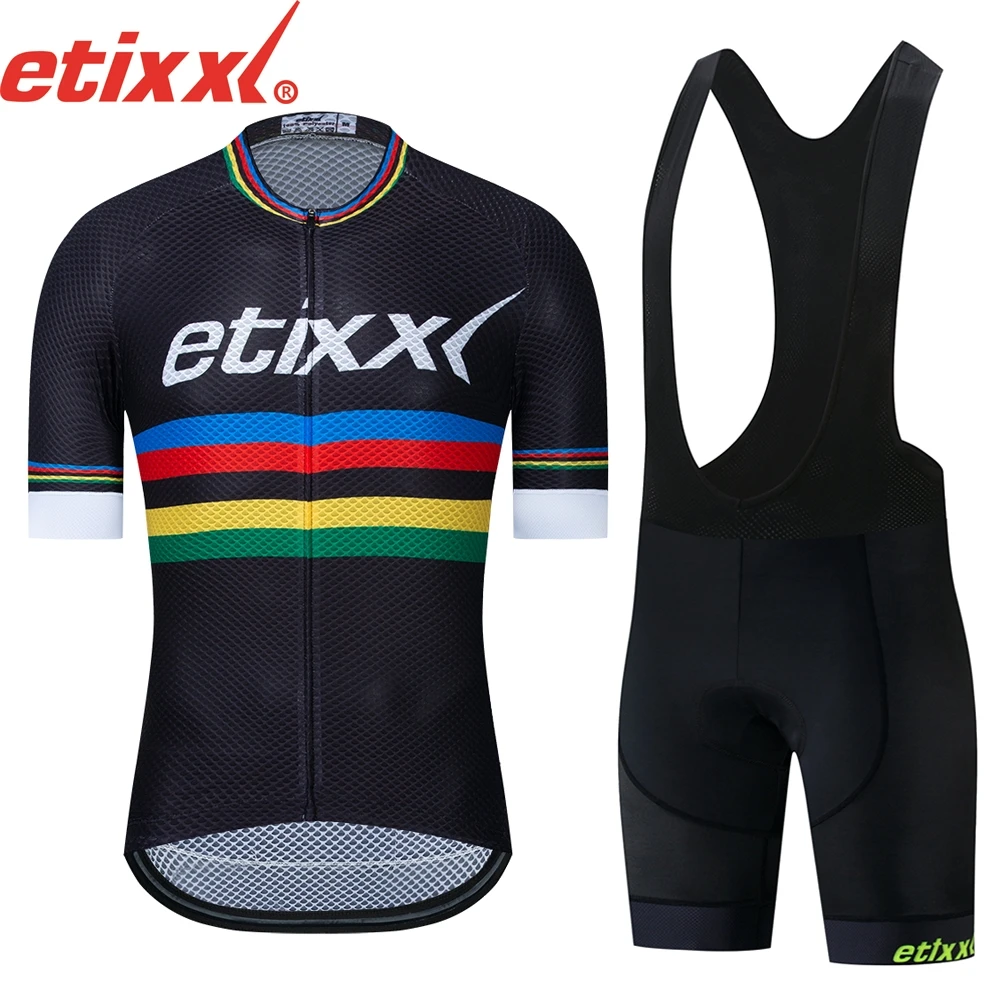 ETIXXL 2020 Велоспорт Джерси 5D bib набор MTB велосипедная Одежда дышащая одежда Мужская