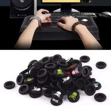 100 шт./лот, головка черепа, джойстик, Силиконовая крышка, 360 контроллер, аналоговая ручка для Playstation 4 PS4 PS3