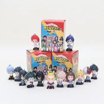 

Anime My Hero Academia Keychain Figure Midoriya Izuku Todoroki Shoto Todoroki Shoto Ochaco Uraraka PVC Key Chain Keyrings 3cm