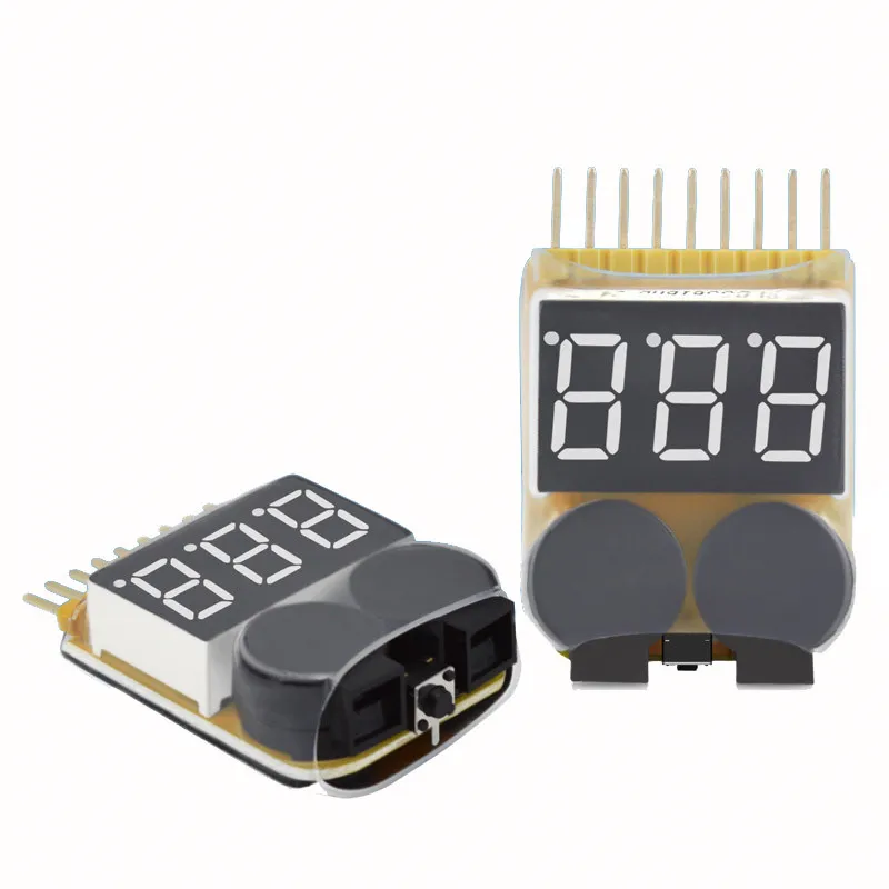 

Lipo Battery Low Voltage Tester 1S-8S Buzzer Alarm For RC Toy FPV Racing Drone Spare Parts Rechargeable Charging Accessories